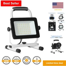 Bright 4000 Lumen LED Work Light - Adjustable Angle - Waterproof - Portable