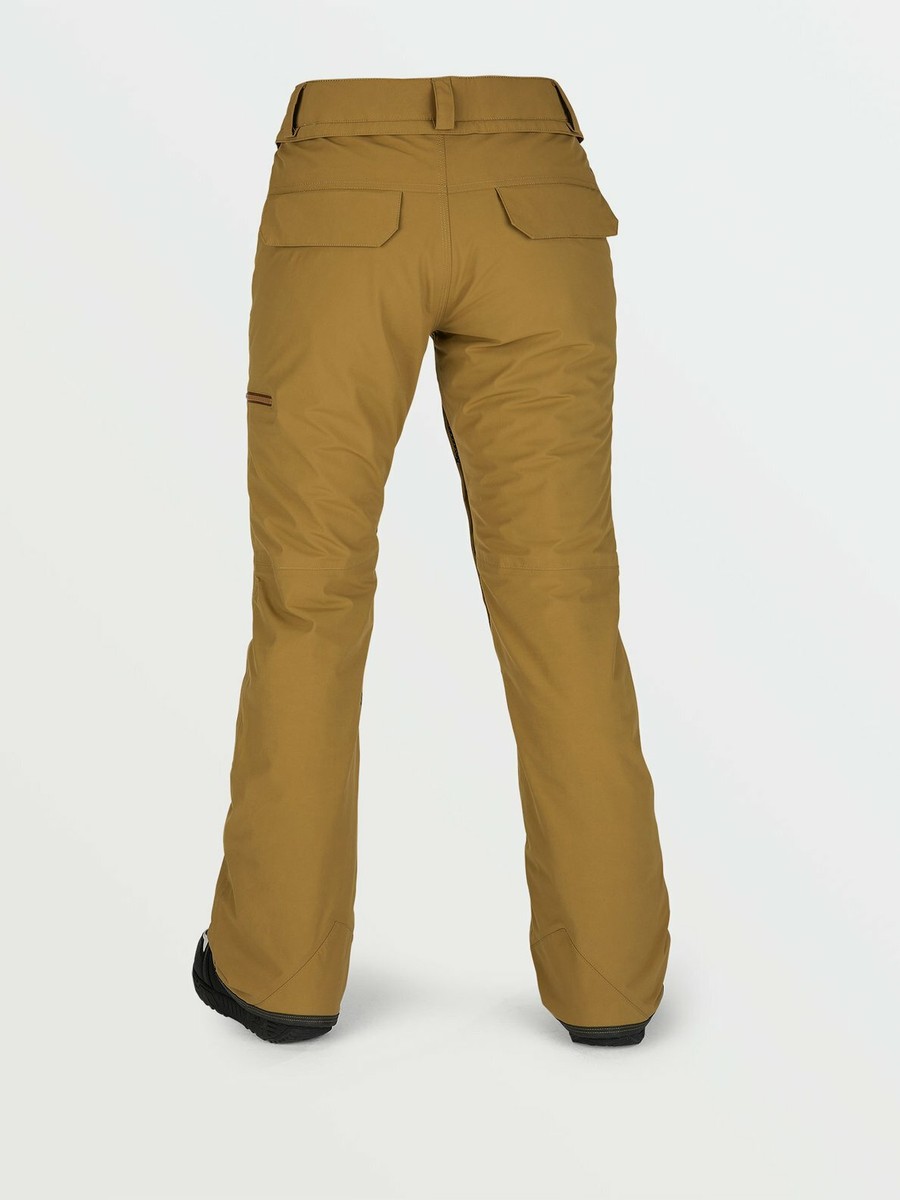 2021 NWT WOMENS VOLCOM KNOX INSULATED GORE-TEX PANTS $250 S Burnt