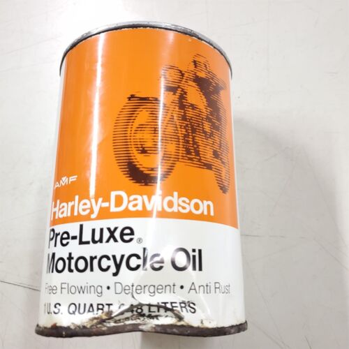 Antique Oil Can Harley OEM Full Vintage Collectible Metal Motorcycle Preluxe 60s - Picture 1 of 10