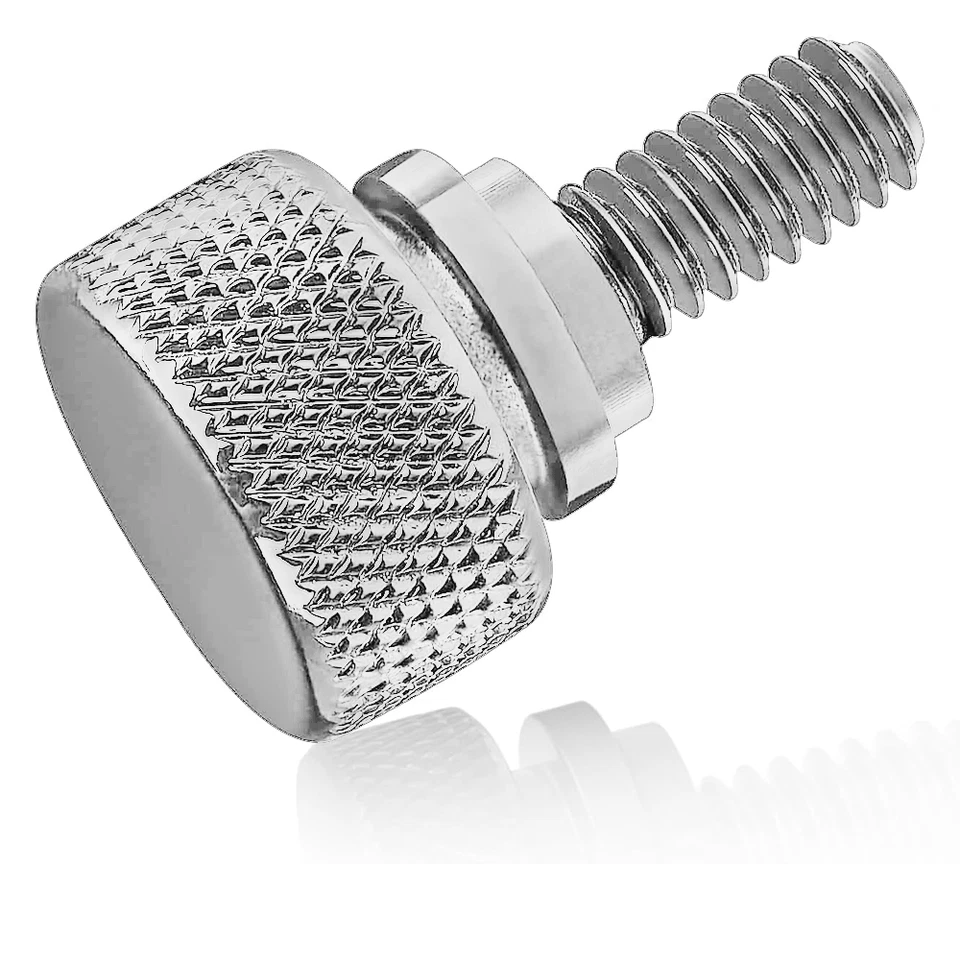 Tornillo de asiento de acero inoxidable cromado para Harley Davidson Street Road 1996-2023 Foto 2 de 4