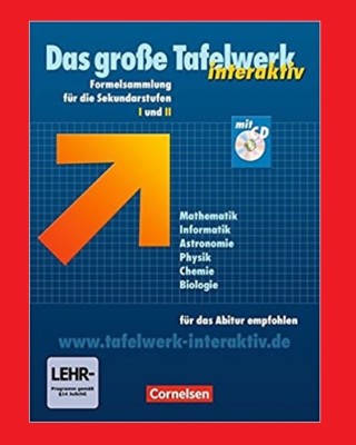 Das Grosse Tafelwerk Interaktiv Formelsammlung Sekundarstufen I
