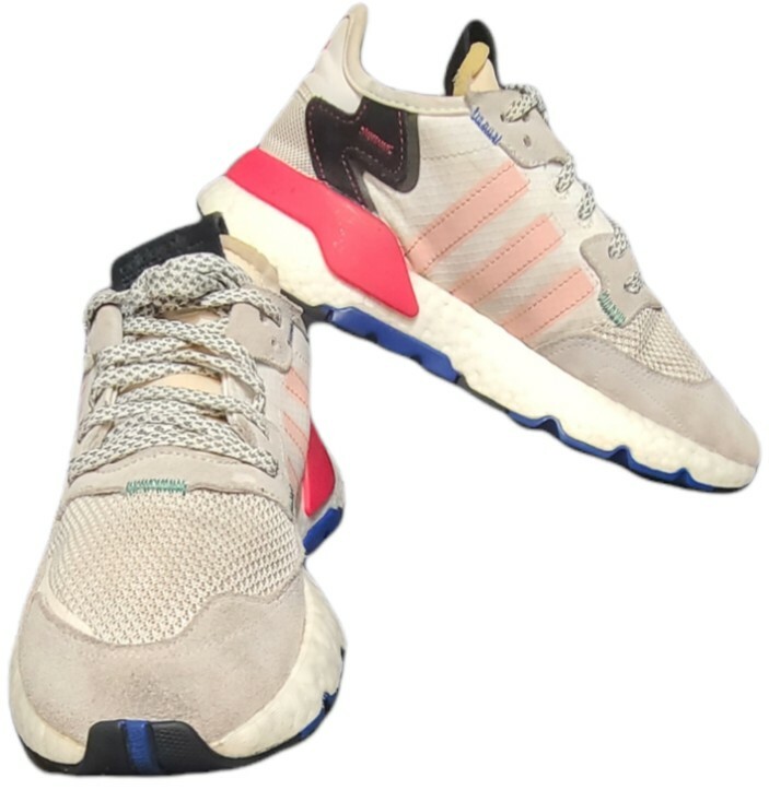 Adidas Womens Nite Jogger Running Shoes Gray EG9232 Low Top