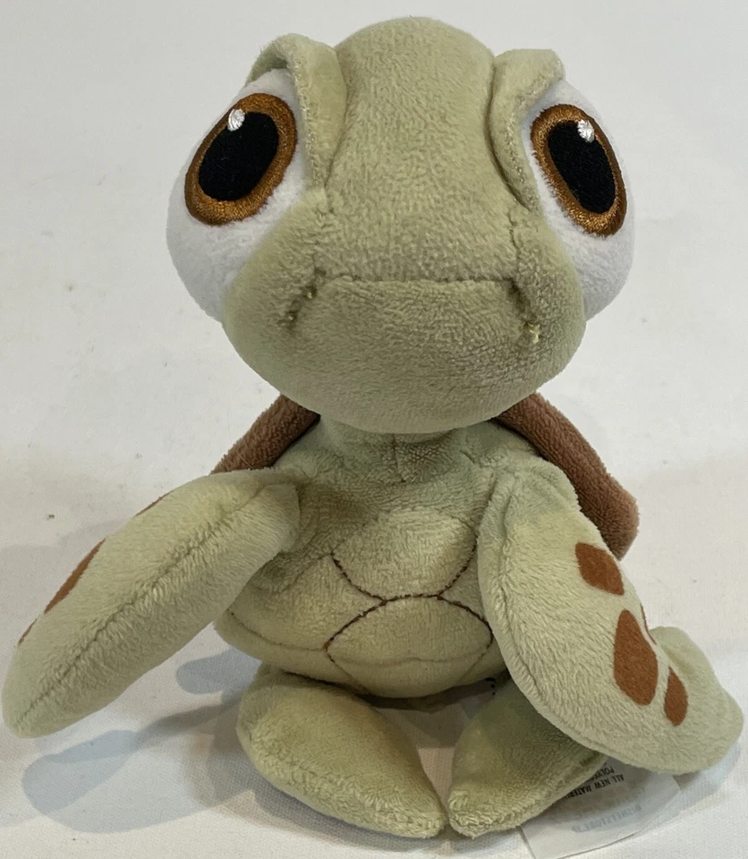  Squirt Finding Nemo The Turtle -8” Plush Soft Toy Beanie Disney Store  - Image 4 of 4
