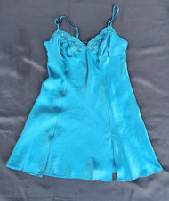 Victoria Secret Lingerie Satin Slip Green Lace Sz S