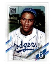 Jackie Robinson HOF 2021 Topps #347 Photo Image Variation SSP HOF LA Dodgers