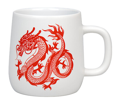 KÖNITZ Becher 395 ml STERNZEICHEN - Red Dragon - 395 ml aus Bone China Porzel...