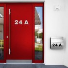 Hausnummer Aufkleber Zahlen Buchstaben für Haustür & Briefkasten wetterfest