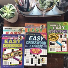 Lot of 5/Dell Penny Press Crossword Puzzle Books /Unsorted/New