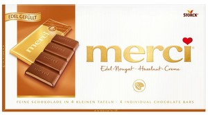 100g 1 78 Storck Merci Tafel Schokolade Edel Nougat 4 Kleine