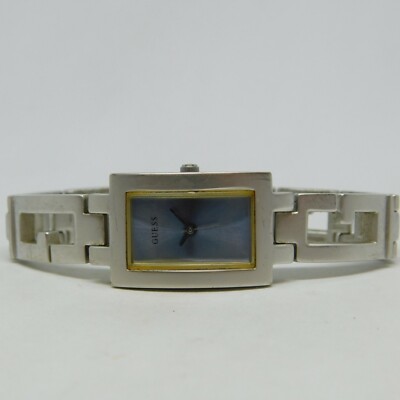 GUESS 170402L7 Matte Silver Tone Quartz Analog Women's Watch Sz. 5 3/4''