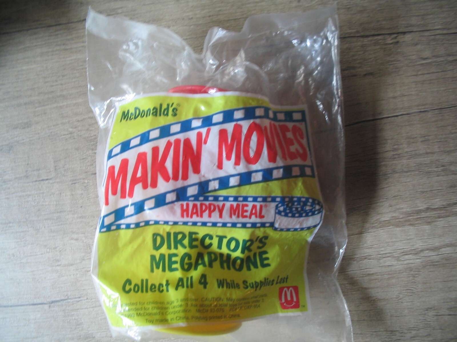 1993 McDonalds Happy Meal Toy Vintage Makin' Movies Director's Megaphone