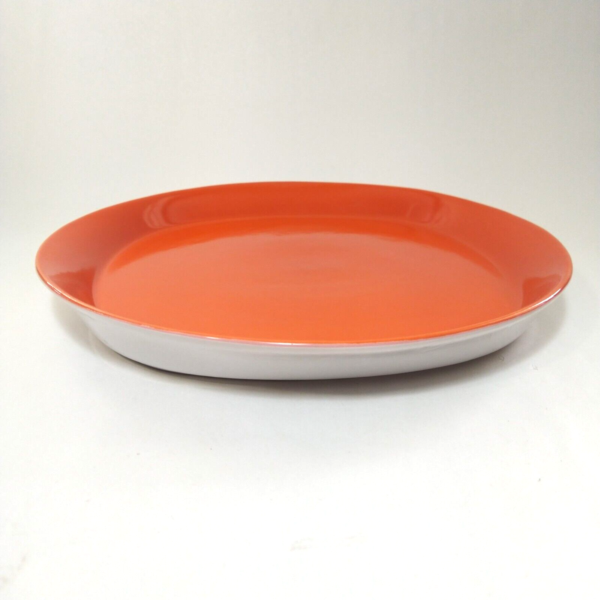 Stoneware Rachael Ray Serving Platter Rachael Ray Orange Round