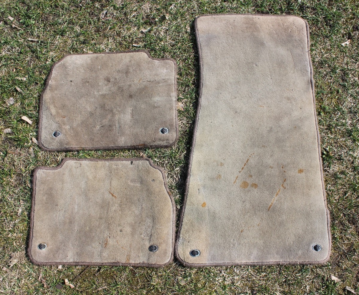 BMW E34 Floor Mats Velour City 3PCS Schiefer Anthrazit OLD STYLE