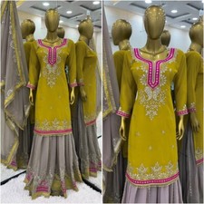 Women Eid Dress Pakistani Salwar Kameez Wedding Ready made Suits Party 3 Piece L