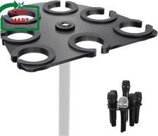 Microphone Holder, Multi Mic Holder for Wired and Wireless Mics, Multiple