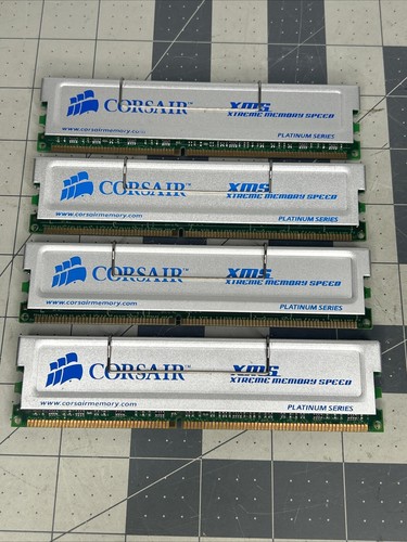 CORSAIR Platinum XMS3200 2GB Kit (4x512MB) PC-3200 DDR-400 CL2 CMX512-3200C2PT - Picture 4 of 4