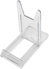 Two Part Adjustable Clear Acrylic Plastic Display Stand Easel Set of 6