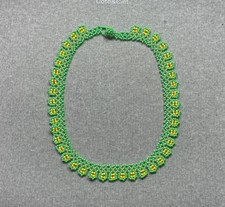 Embera Chami beaded choker by women of the Colombian indigenous tribe 5051