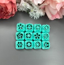 Clay Cutters Mini Flowers 1_ Floral Stud Pack_ Polymer clay cutters_ Handmade