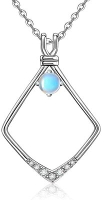  SHE WILL LOVE THIS Ring Halter Halskette Mondstein Geschenk Jahrestag Geburtstag