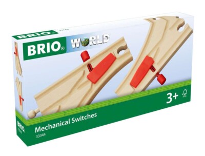 Brio 33344 Mechanisches Weichenpaar (L1/M1) 3+ Jahre