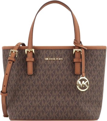 [Michael Kors] JET SET TRAVEL XS CRYAL CONV TZ TOTE 35T9GTVT0B BROWN 