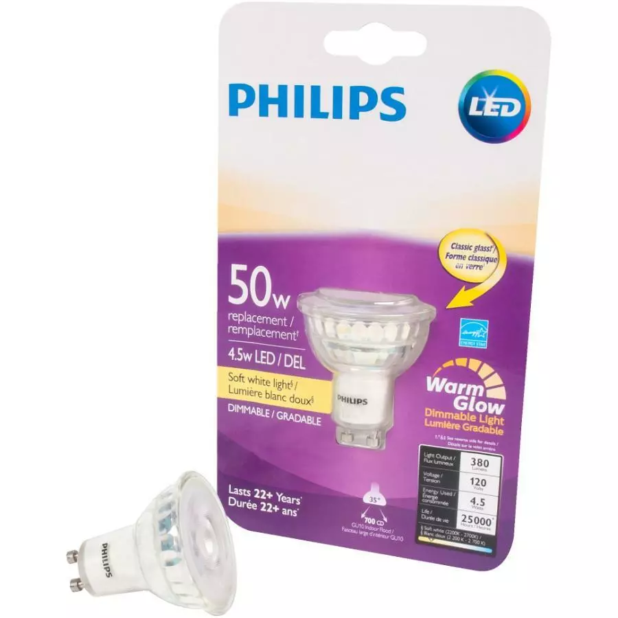 Philips LED 50W GU10 WarmGlow 3Pk