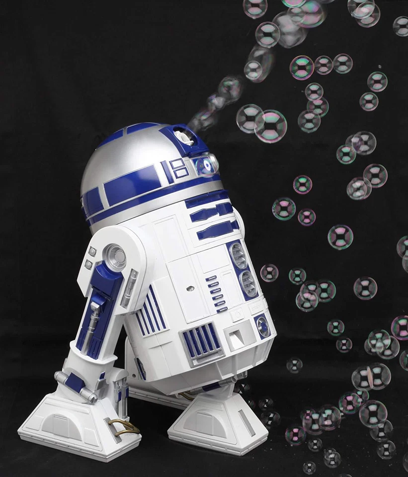 Star Wars R2-D2 Bubble Maker Figuren 3d darth vader Luke Skywalker Han Solo Rey - Bild 3 von 3