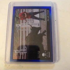 2022 ZEROCOOL JACKASS  Blue Holo #'d /50 Card #s-19 The Yak Charge