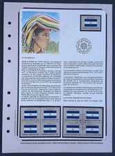 Nations Unies Document 1er jour Timbres Drapeaux Le Nicaragua O & N/O