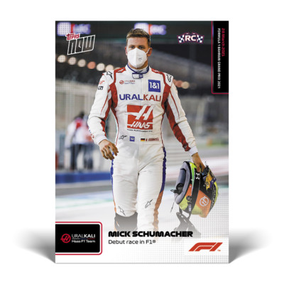 Topps Now Formula 1 2021 - Card 002 - Mick Schumacher - Debut Race - F1 - RC  