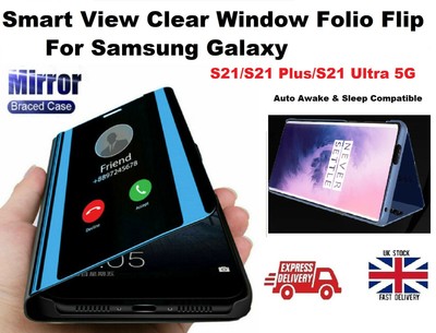 Smart Folio Auto Sleep & Awake Hülle Cover für Samsung Galaxy S21 FE Ultra Plus 
