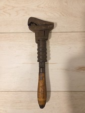 Antique 12” Bemis & Call Hawk Bill Double Jaw Adjustable Pipe Monkey Wrench USA