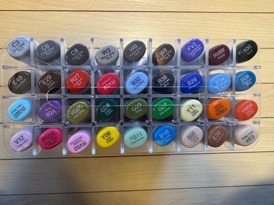 Copic Sketch Markers 36 Color Set Authentic Anime Manga Art Marker Pen Used