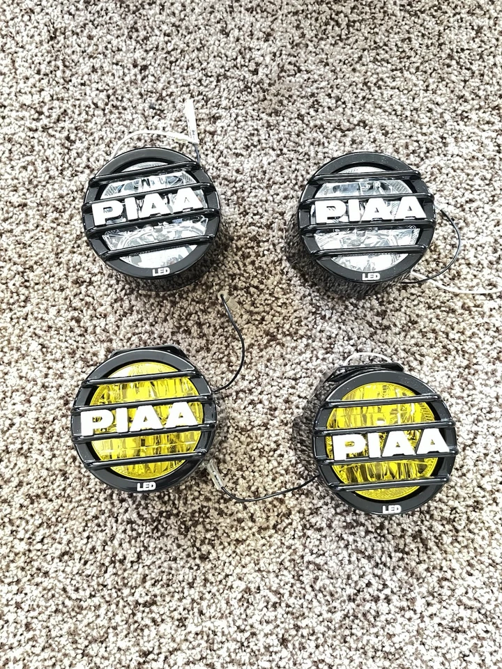 PIAA Yellow 3.5in Fog Light Kit with Harness and 3.5in driving lights kit - Image 2 of 2