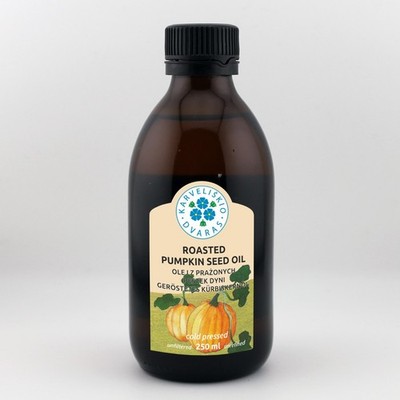 Cold Pressed Roasted Pumpkin Seed Oil   100 % Natural   250 ml