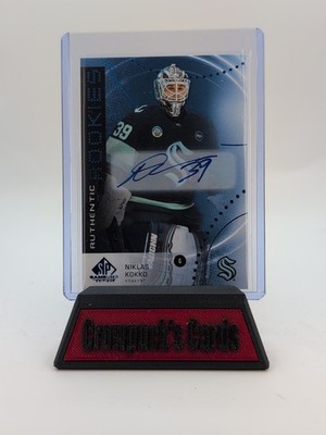 25-26 UD SP Game Used Hockey Authentic Rookies Blue Auto AR-NK Niklas Kokko