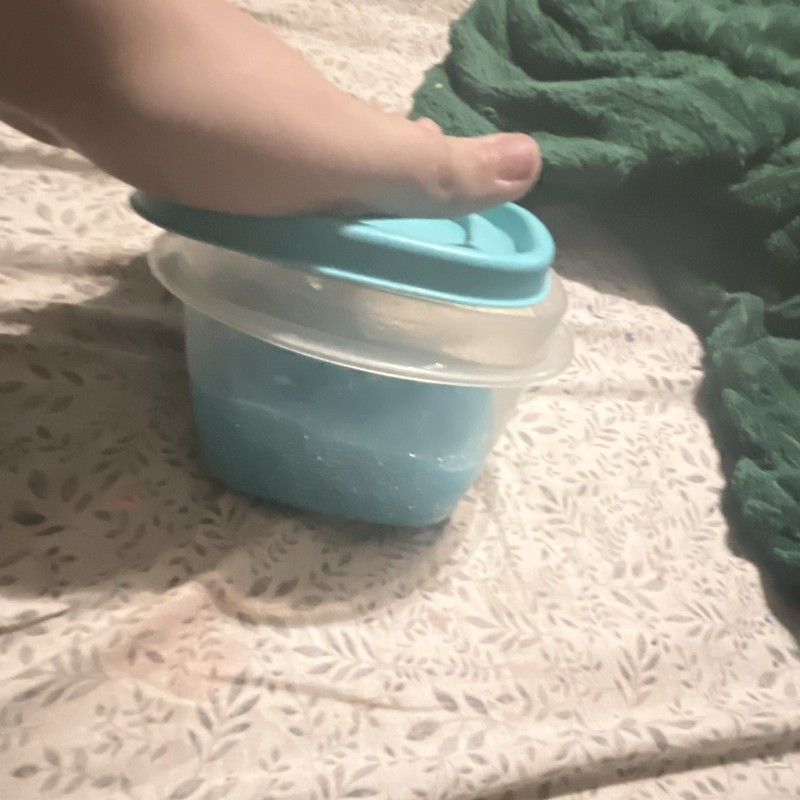 Sparkly blue slime