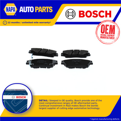 Brake Pads Set fits HYUNDAI TUCSON TL 1.6D Front 18 to 20 D4FE Bosch 58101D7A10