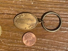 Vintage NOS Goodyear Tire Rubber Co. Blimp Cleveland Ohio Keychain Keyring