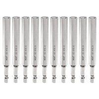 "10X Flache Sechskant-Bits 10Mm 1/4\" FüR Schraubendreher 10Cm Magnetisch"