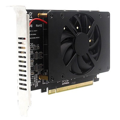 1X PCIEX16 NVME M2 MKEY SSD RAID Array Expansion Adapter Card Motherboard PCIE