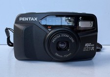 PENTAX IQZoom EZY-R 35mm Point  Shoot Auto Focus Film Camera Black with Case