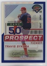 2024 Panini Prospect Edition Blue Prizm 10/149 Travis Sykora #91 8d2
