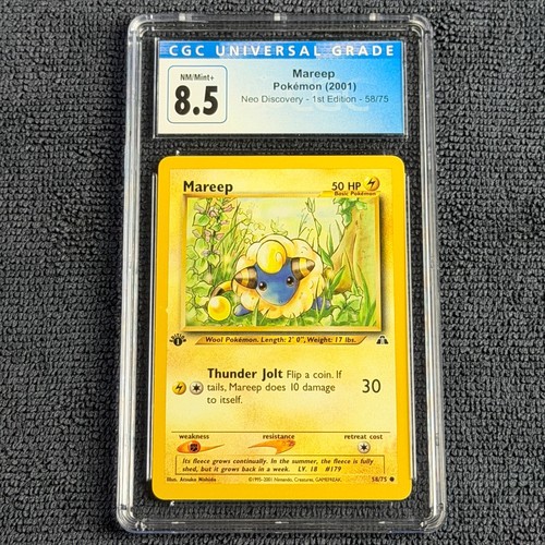 Mareep (1st Edition) graded CGC 8.5 for sale on eBay
