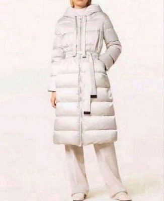 Max Mara Reversible Down Coat, Women's, Nylon, Ivory, Size M