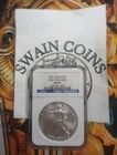 2007 American Silver Eagle MS-69 NGC (Blue Label, Early Release) E14-25