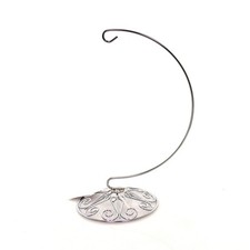 Christmas Silver Ornament Stand Medium Ornate Holder Display Stands
