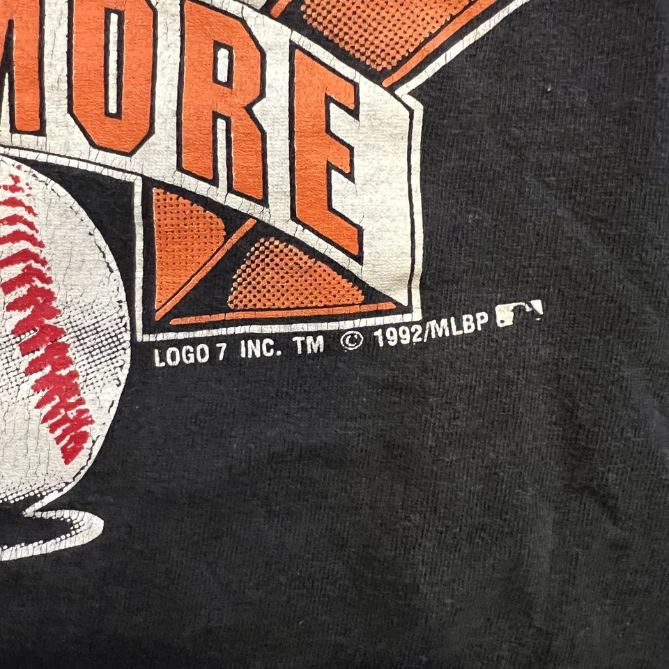 Camisa De Colección Baltimore Orioles Para Hombre L Béisbol EE. UU. Logo 7 1992 Puntada Única Foto 3 de 4