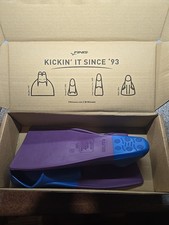 FINIS Long Floating Swim Fins BLUE/PURPL Sz JR 6-8 EU: 24-26 SWIM FINS NEW